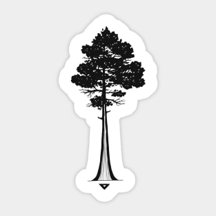 Line pine tree Sticker